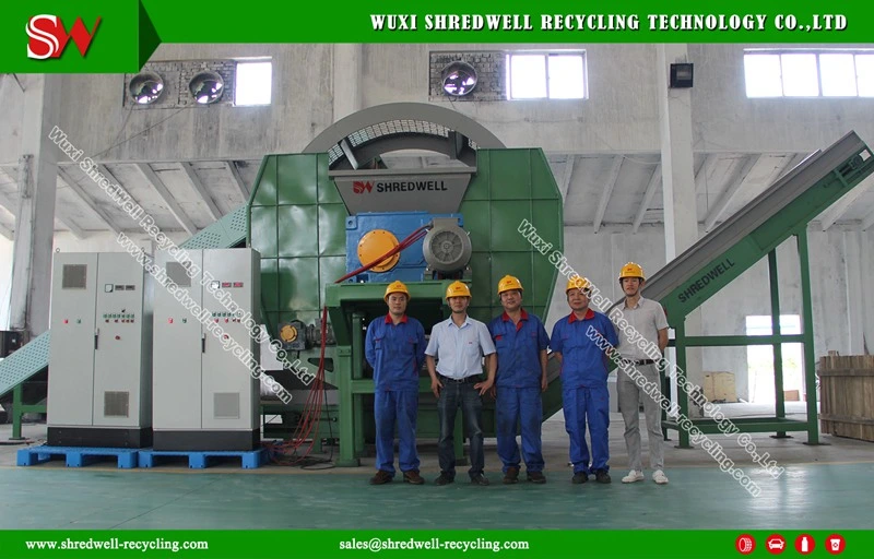 Double Shaft Crusher for Recycling Scrap/Used Wood Pallet