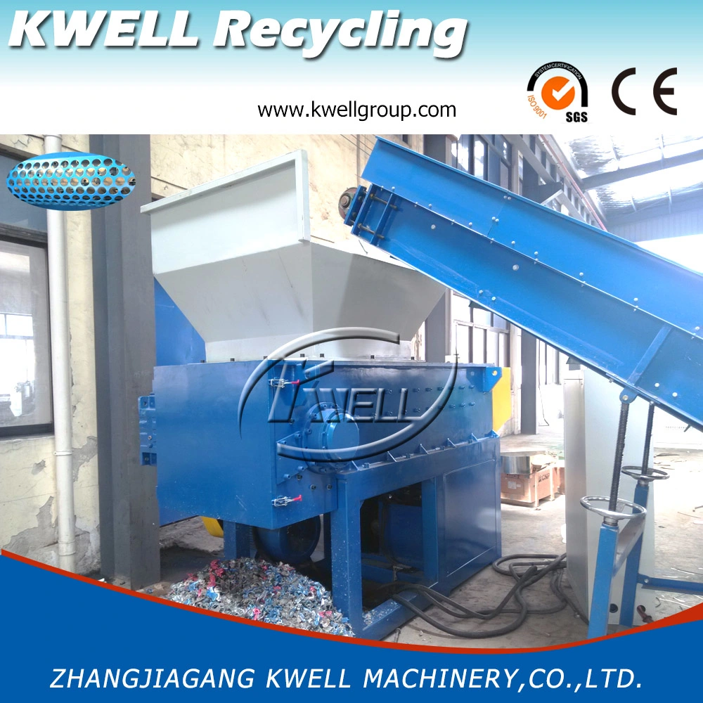 Waste Plastic Recycling Machine Single Shaft Shredder Machine Pet Bottle / Woven Bag/ Plastic Film Crusher