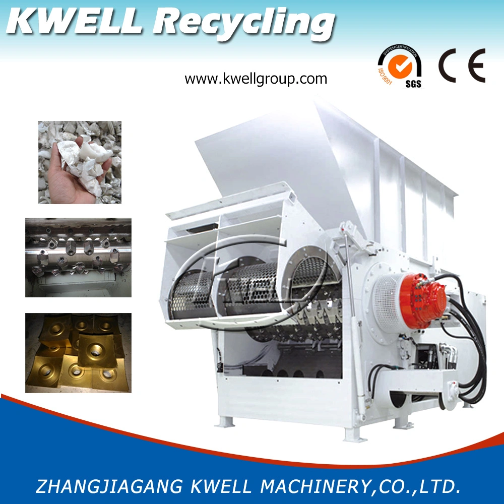 Waste Plastic Recycling Machine Single Shaft Shredder Machine Pet Bottle / Woven Bag/ Plastic Film Crusher