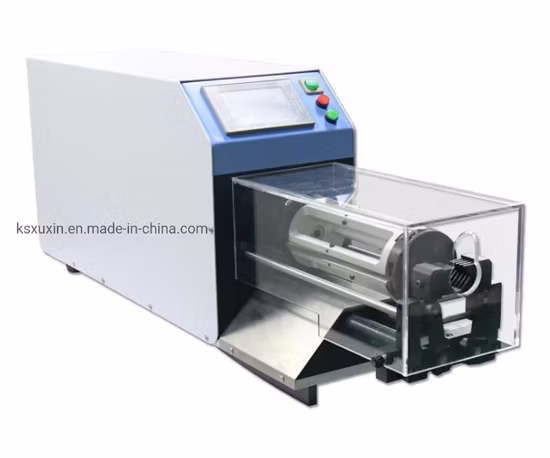 최대 직경 40mm 반자동 RF/RG 동축 케이블 차폐 케이블 로터리 커터 스트리핑 기계 동축 케이블 스트리핑 기계