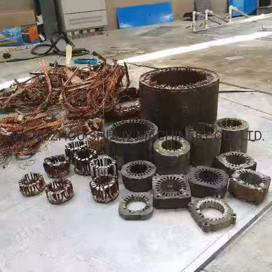 분리기 기계를 철거하는 Lectric 사용된 모터 구조차 작은 조각 모터 고정자